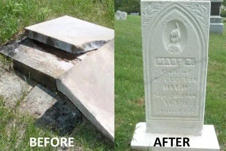 Headstone: Before/After